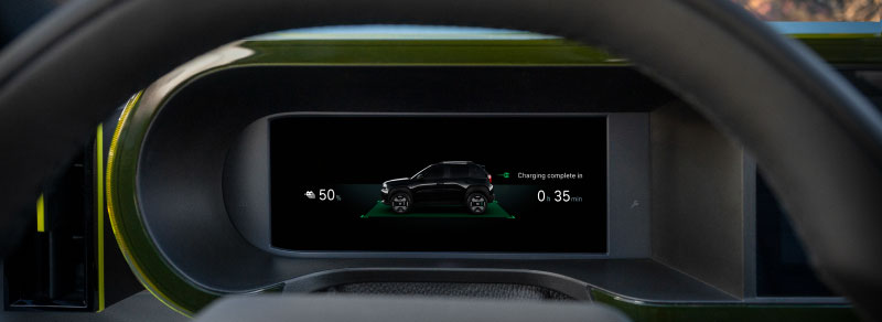 Painel de instrumentos do Novo Fiat Grande Panda 2025