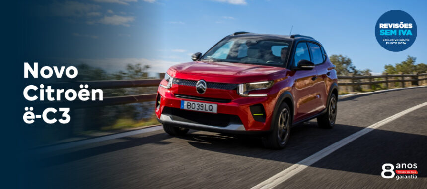 Novo Citroën ë-C3 a partir de 14.630€ + IVA*