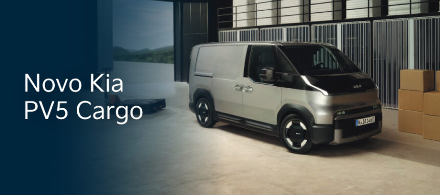 Novo Kia PV5 Cargo a partir de 422€/mês + IVA*