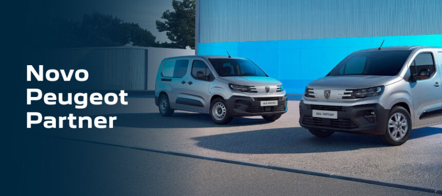 Novo Peugeot Partner a partir de 229€/mês + IVA*