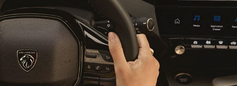 Volante com comandos integrados