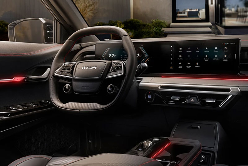 Volante do Novo KGM Actyon HEV 2026