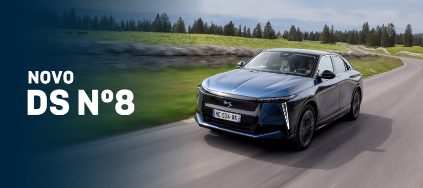 Novo DS Nº8 a partir de 565€/mês + IVA*