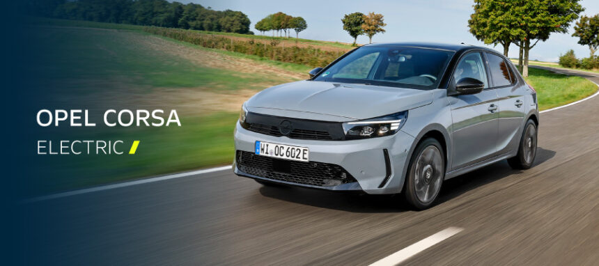 Novo Opel Corsa Electric a partir de 225€/mês + IVA*