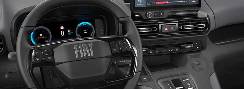 Volante do Fiat QUBO L vermelho