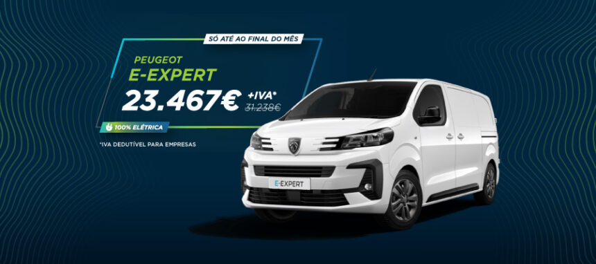 Novo Peugeot e-Expert a partir de 23.467€ + IVA*