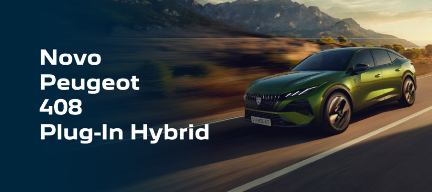 Novo Peugeot 408 Plug-in Hybrid a partir de 375€/mês+ IVA*