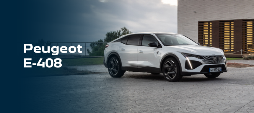 Novo Peugeot e-408 a partir de 375€/mês + IVA*