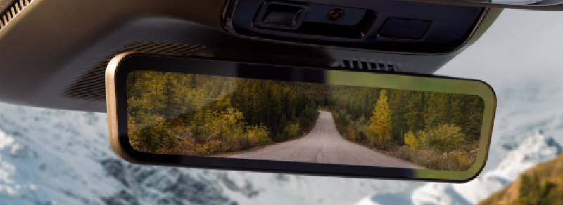 Espelho retrovisor ampliado
